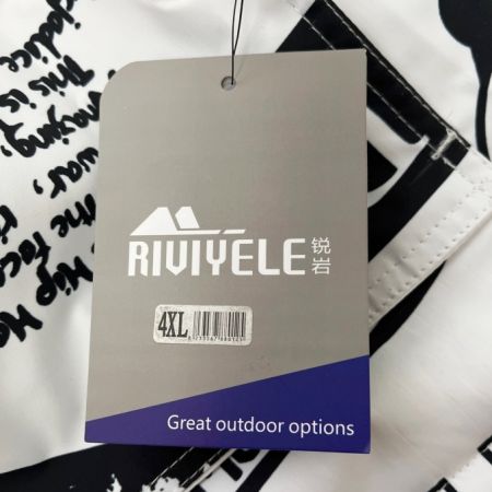  RIVIYELE スノーボードウエア　メンズ　ジャケット　4XL 白/柄