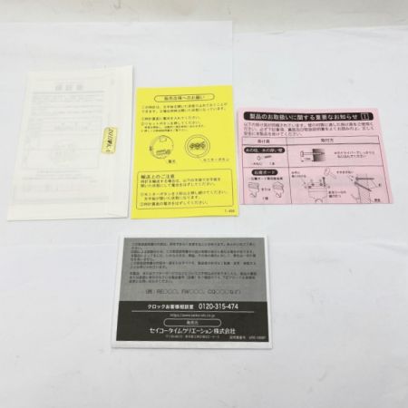  SEIKO セイコー 掛時計　からくり時計　購入日2022年11月 RE559H