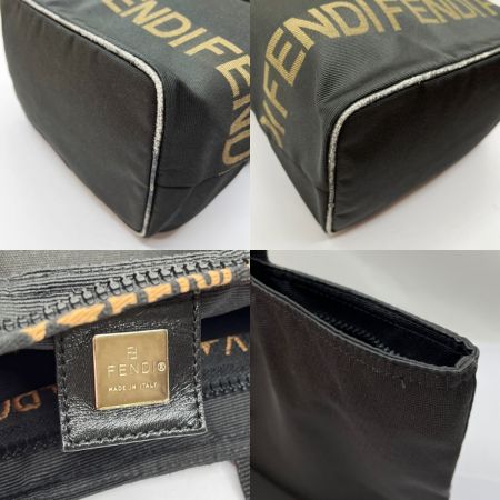  FENDI フェンディ トートバッグ　ナイロン　ブラック　ロゴ