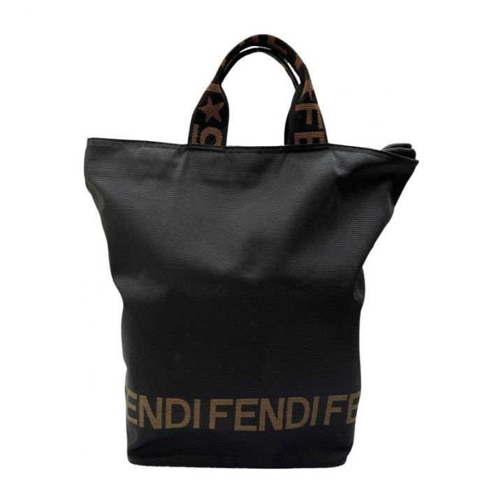 中古】 FENDI フェンディ トートバッグ ナイロン ブラック ロゴ｜総合リサイクルショップ なんでもリサイクルビッグバン オンラインストア