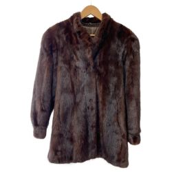 ◆◆ ミンク エムジーセーブル ミンク MINK 毛皮コート 13号  ブラウン Bランク