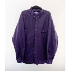 ◆◆ THE NORTH FACE ザノースフェイス ワークシャツ　XL　メンズ NT3202N パープル Bランク