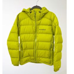 ◆◆ mont･bell モンベル パーマフロスト ライトダウンパーカ  ダウンジャケット Sサイズ 1101501 黄緑 Bランク