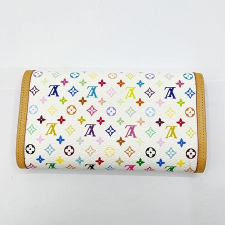  LOUIS VUITTON ルイヴィトン モノグラムマルチカラー ポルトトレゾール インターナショナル　長財布 M92659 ホワイト