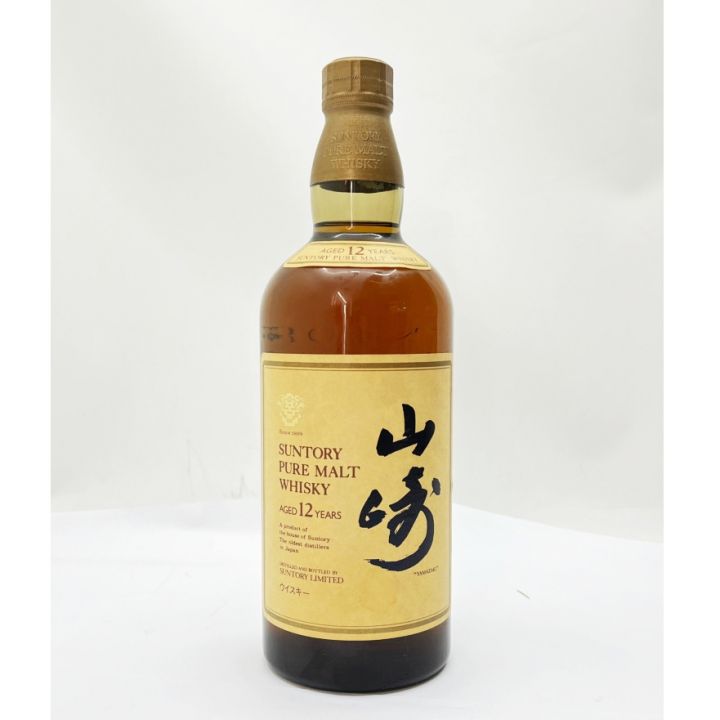 北海道内限定発送】 YAMAZAKI 山崎/サントリー 750ml 箱付 サントリーピュアモルトウィスキー 山崎12年 43度  未開栓｜中古｜なんでもリサイクルビッグバン