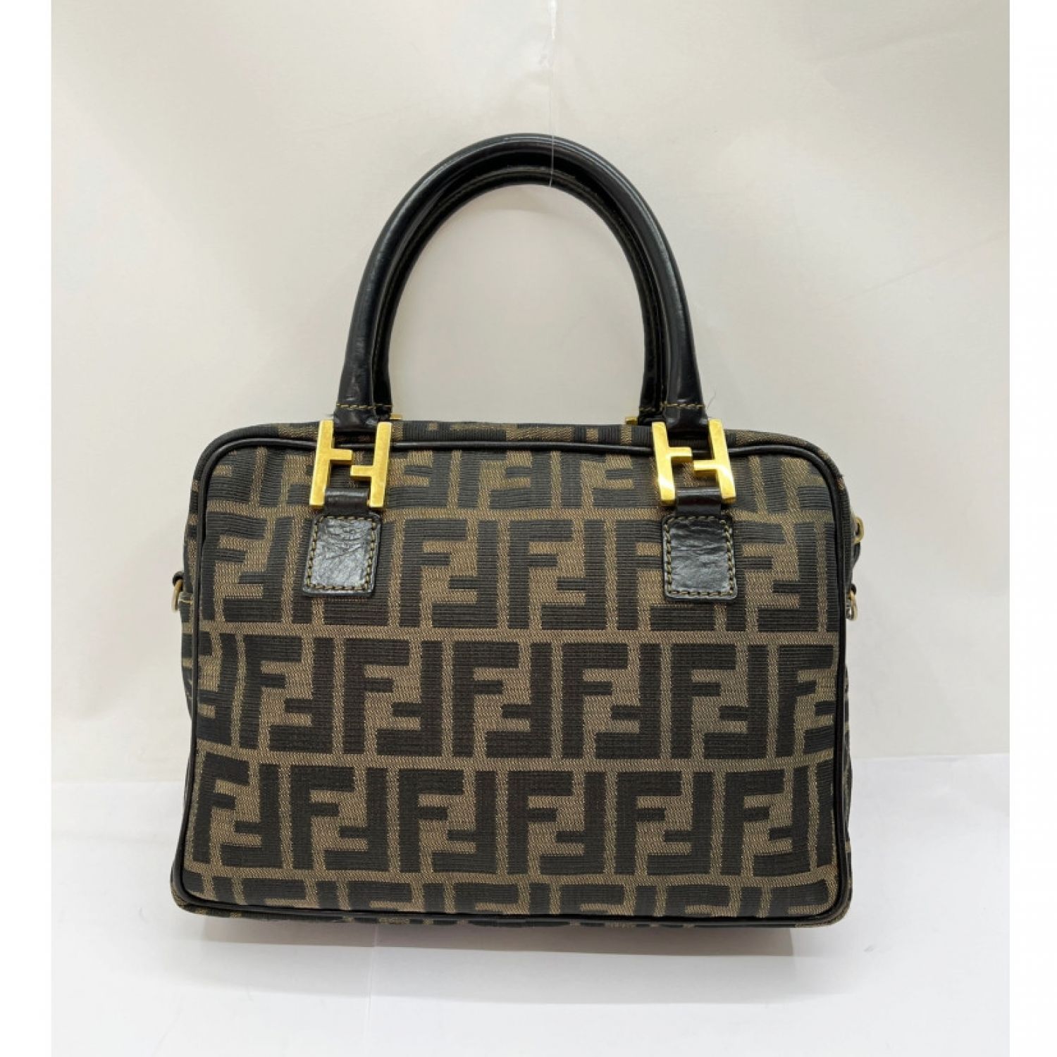 中古】 FENDI フェンディ ズッカ ハンドバッグ ショルダーバッグ 2WAY