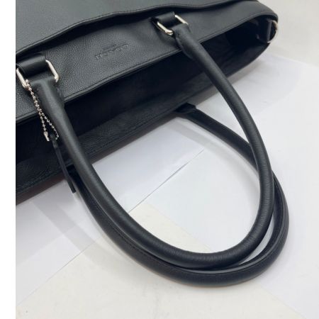  COACH コーチ スムース レザー トートバッグ　ショルダー付 F68944 ブラック