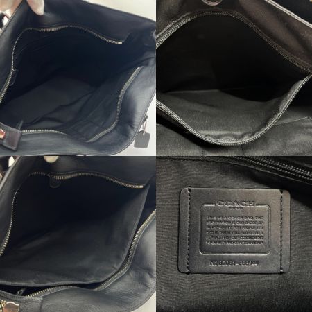  COACH コーチ スムース レザー トートバッグ　ショルダー付 F68944 ブラック