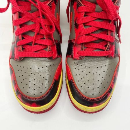  NIKE ナイキ ダンク ハイ レッド アシッド ウォッシュ　27.5cm　US9.5 DD9404-600 レッド