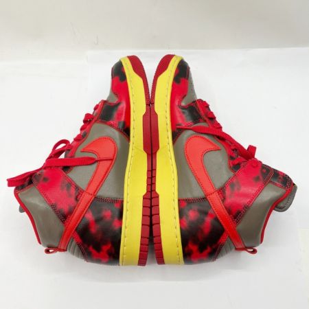  NIKE ナイキ ダンク ハイ レッド アシッド ウォッシュ　27.5cm　US9.5 DD9404-600 レッド
