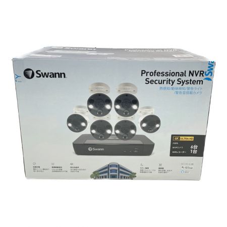  SWANN スワン 【未使用】防犯カメラ　8CH 4K NVRレコーダー 2TB搭載 警告灯付き 屋外屋内兼用 SWNVK-886806FB-JP Sランク