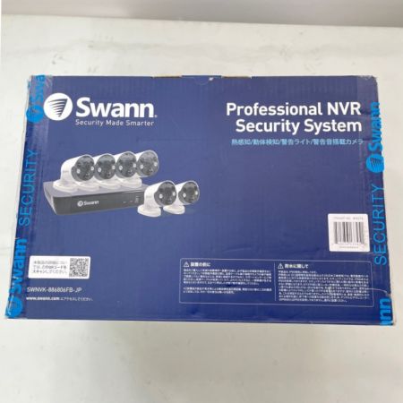  SWANN スワン 【未使用】防犯カメラ　8CH 4K NVRレコーダー 2TB搭載 警告灯付き 屋外屋内兼用 SWNVK-886806FB-JP Sランク