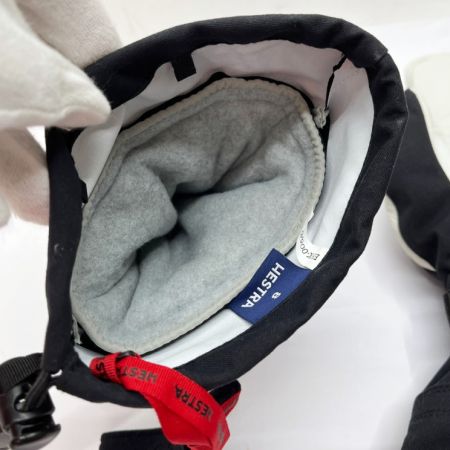  HESTRA へストラ スキー スノーボード　グローブ　サイズ8　ミトン ナイロン/レザー 黒×白