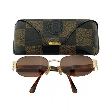  FENDI フェンディ サングラス 53□21 プラスチック×金属素材 FS 213 Toutoise 130 ブラウン