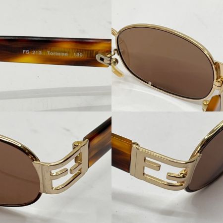  FENDI フェンディ サングラス 53□21 プラスチック×金属素材 FS 213 Toutoise 130 ブラウン