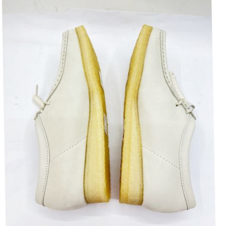  CLARKS クラークス シューズ ヌバックレザー ワラビー 24.5～25.0cm UK6.5 26166299 ホワイト
