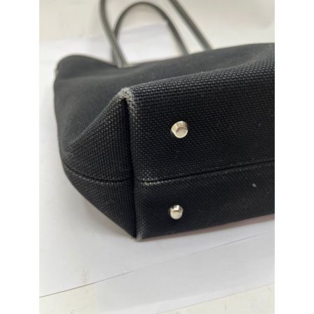  BURBERRY BLUE LABEL バーバリーブルーレーベル トートバッグ　ブラック　キャンバス ブラック