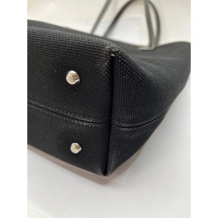  BURBERRY BLUE LABEL バーバリーブルーレーベル トートバッグ　ブラック　キャンバス ブラック