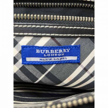  BURBERRY BLUE LABEL バーバリーブルーレーベル トートバッグ　ブラック　キャンバス ブラック