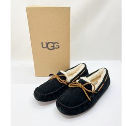 ◆◆ UGG アグ  ムートン シューズ モカシン ダコタ 25.0cm US8 1107949 ブラック Aランク