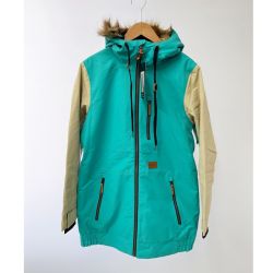 ◆◆ Hosefeathers スキーウェア Sサイズ タグ付 エメラルドグリーンベージュ Sランク