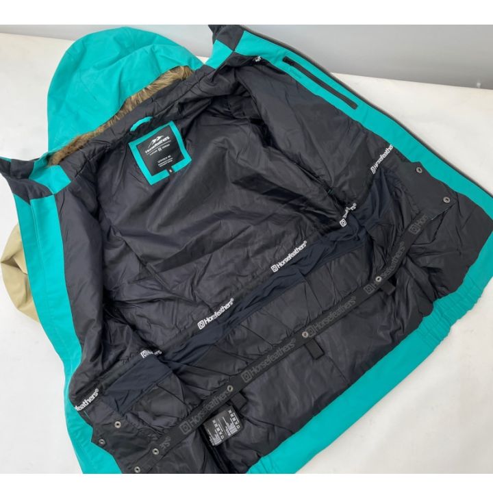 ◆◆Hosefeathers スキーウェア Sサイズ タグ付 エメラルドグリーンベージュ Hosefeathers スキーウェア Sサイズ タグ付 エメラルドグリーン