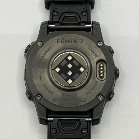  GARMIN フェニックス 7 プロ 腕時計 マルチスポーツGPSウォッチ FENIX 7PRO グレー/ブラック