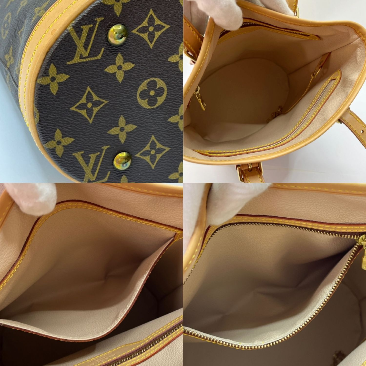 中古】 LOUIS VUITTON ルイヴィトン モノグラム プチ・バケット トート