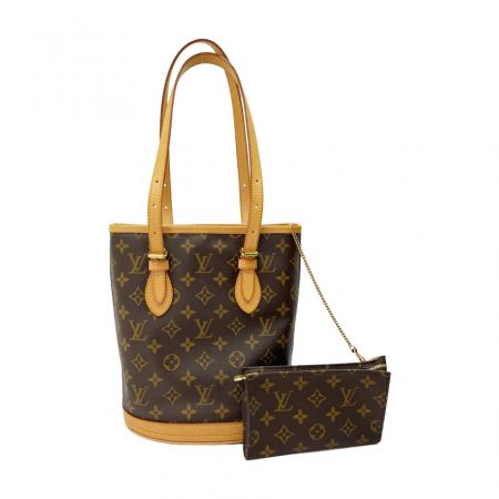  LOUIS VUITTON ルイヴィトン モノグラム プチ・バケット トートバッグ M42238