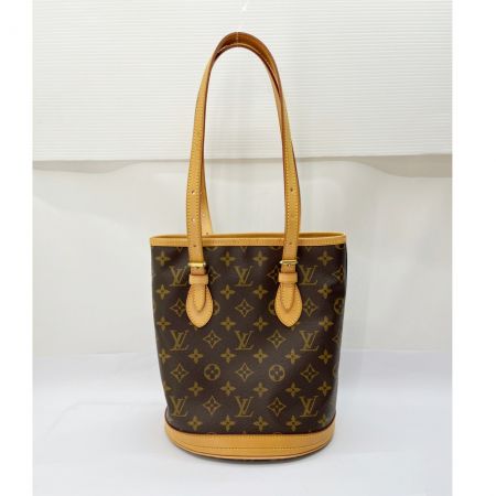  LOUIS VUITTON ルイヴィトン モノグラム プチ・バケット トートバッグ M42238