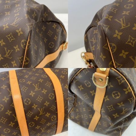  LOUIS VUITTON ルイヴィトン モノグラム キーポル55 ボストンバッグ ショルダーストラップ付 M41414 ブラウン系