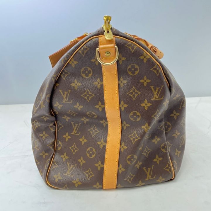 LOUIS VUITTON ルイヴィトン モノグラム キーポル55 ボストンバッグ ショルダーストラップ付 M41414  ブラウン系｜中古｜なんでもリサイクルビッグバン