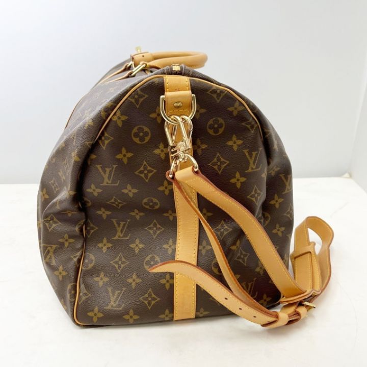 LOUIS VUITTON ルイヴィトン モノグラム キーポル55 ボストンバッグ ショルダーストラップ付 M41414  ブラウン系｜中古｜なんでもリサイクルビッグバン