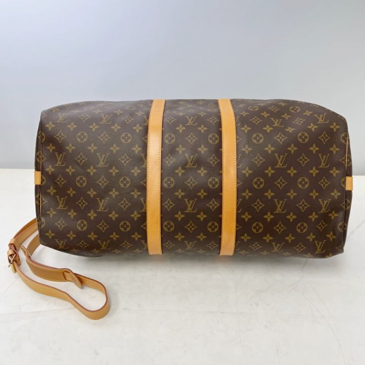 LOUIS VUITTON ルイヴィトン モノグラム キーポル55 ボストンバッグ ショルダーストラップ付 M41414  ブラウン系｜中古｜なんでもリサイクルビッグバン