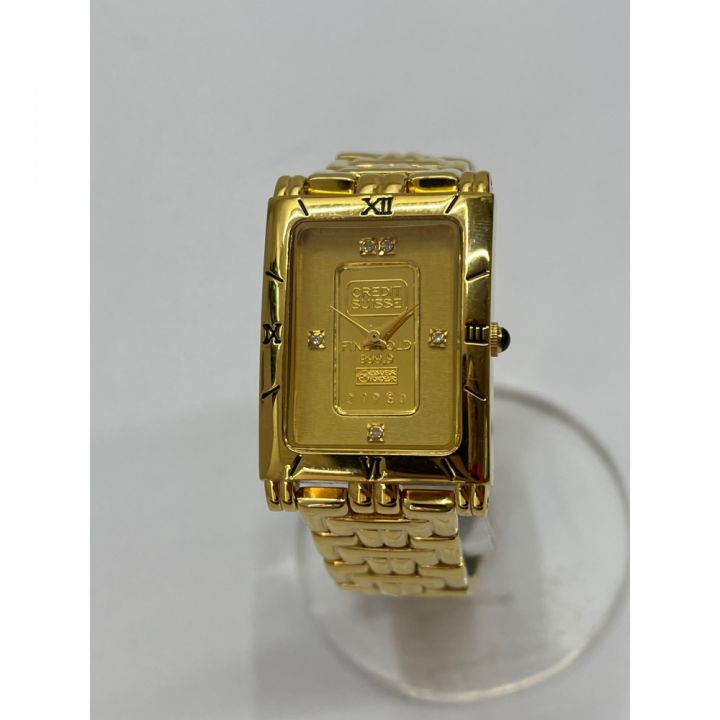 CREDIT SUISSE エルジン 腕時計 K24 999.9 インゴット1ｇ FK-928-C｜中古｜なんでもリサイクルビッグバン