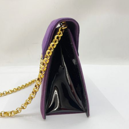  Salvatore Ferragamo サルヴァトーレフェラガモ ショルダーバッグ チェーン 日焼け有り　 パープル