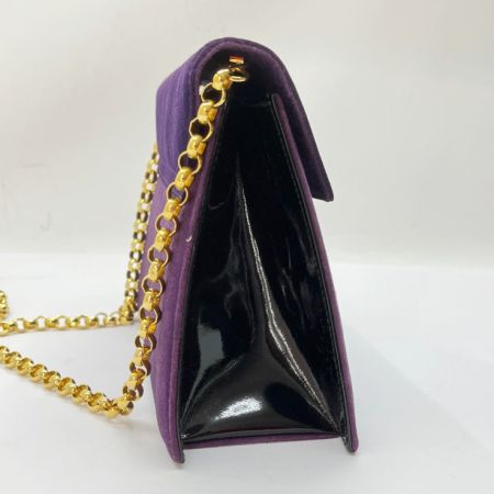  Salvatore Ferragamo サルヴァトーレフェラガモ ショルダーバッグ チェーン 日焼け有り　 パープル