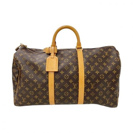  LOUIS VUITTON ルイヴィトン モノグラム キーポル 50 ボストンバッグ M41426 ブラウン