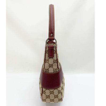  GUCCI グッチ ハンドバッグ キャンバス×レザー 113012-002122 ベージュ×ブラウン