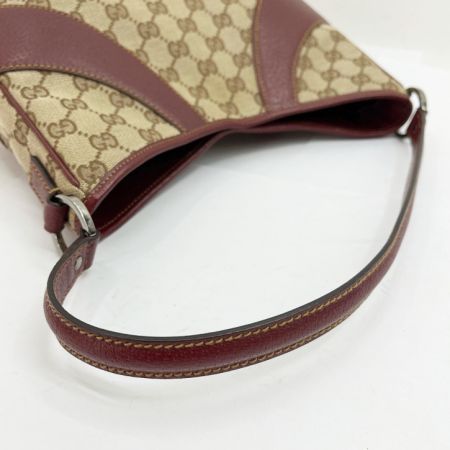  GUCCI グッチ ハンドバッグ キャンバス×レザー 113012-002122 ベージュ×ブラウン