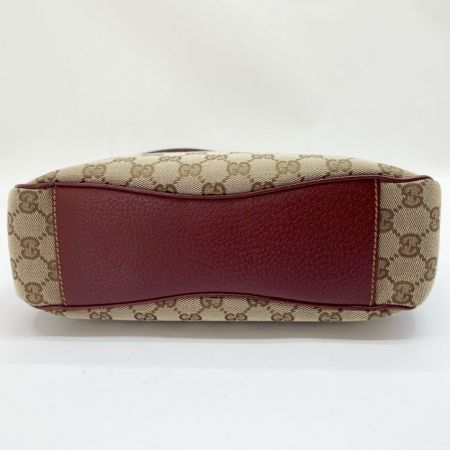  GUCCI グッチ ハンドバッグ キャンバス×レザー 113012-002122 ベージュ×ブラウン