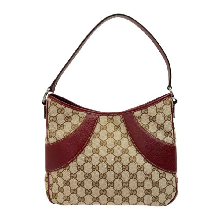 GUCCI グッチ ハンドバッグ キャンバス×レザー 113012-002122 ベージュ  