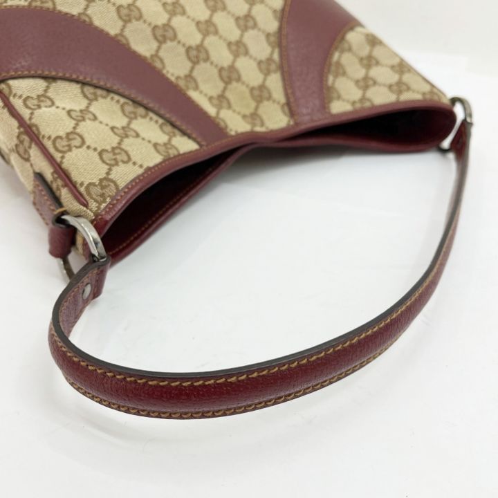 GUCCI グッチ ハンドバッグ キャンバス×レザー 113012-002122 ベージュ  