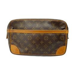 ◆◆ LOUIS VUITTON ルイヴィトン コンピエーニュ　セカンドバッグ　モノグラム　871SL M51845 ブラウン系 Cランク