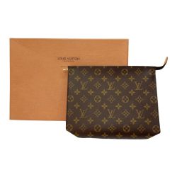 ◆◆ LOUIS VUITTON ルイヴィトン モノグラム ポッシュ・トワレット 26 ポーチ M47542 ブラウン系 Bランク