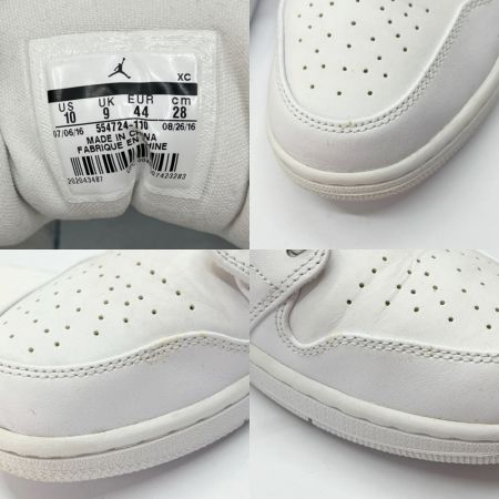  NIKE ナイキ AIR JORDAN 1 MID スニーカー 28.0cm US10 554724-110 ホワイト