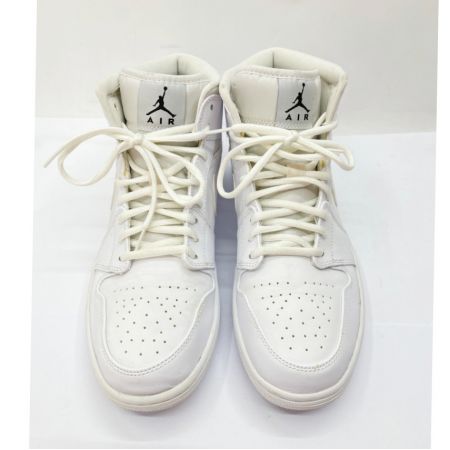  NIKE ナイキ AIR JORDAN 1 MID スニーカー 28.0cm US10 554724-110 ホワイト