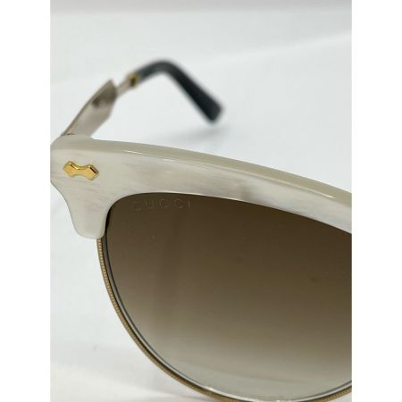  GUCCI グッチ サングラス　シェル　グラデーション GG4283 ホワイト×ゴールド