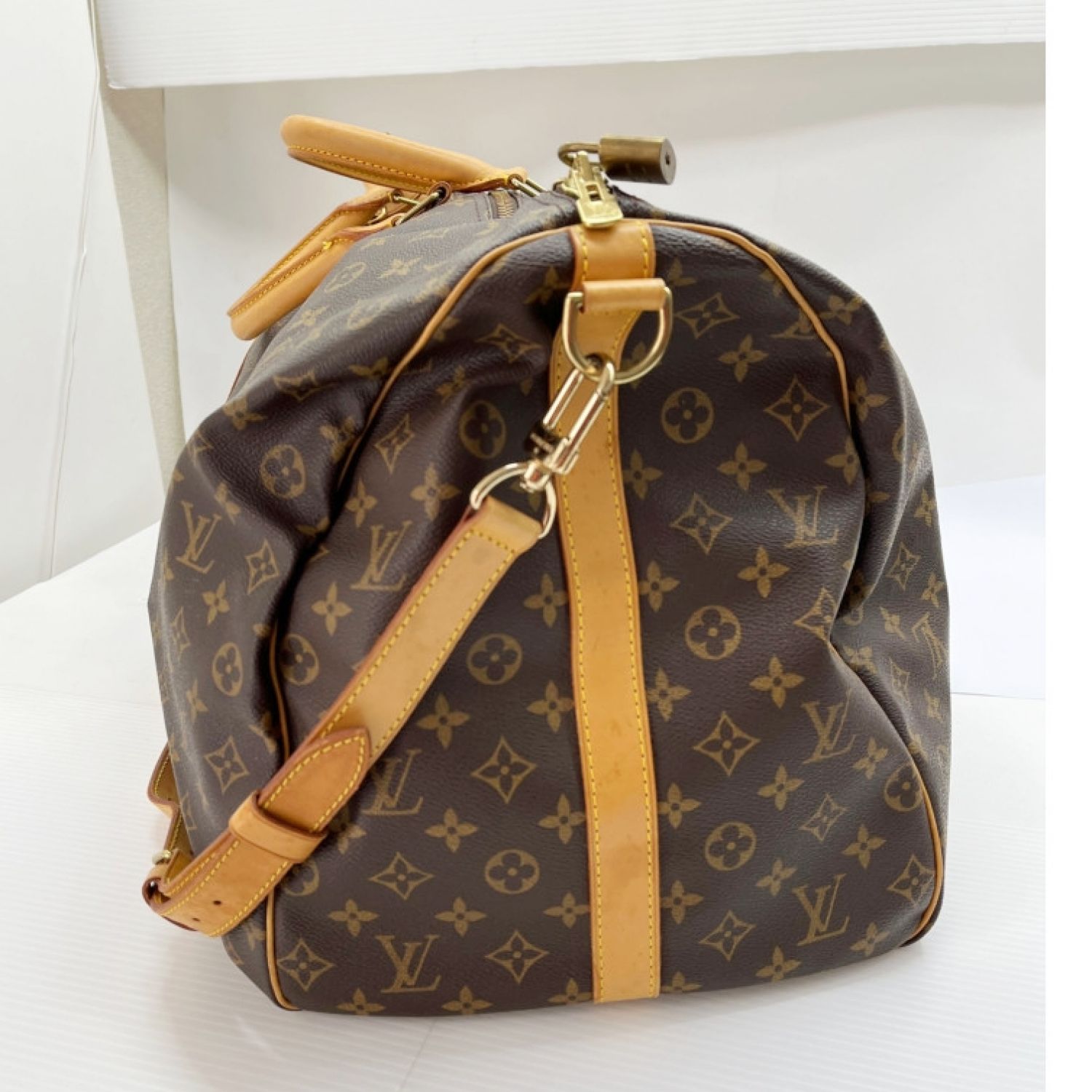 中古】 LOUIS VUITTON ルイヴィトン モノグラム キーポル 60 バッグ