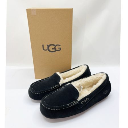  UGG アグ スリッポン ANSLEYアンスレー レディース靴 モカシン 25cm US8 1106878 ブラック